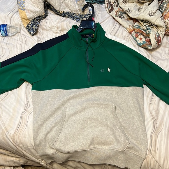Brand New polo turtle neck zip down sweater